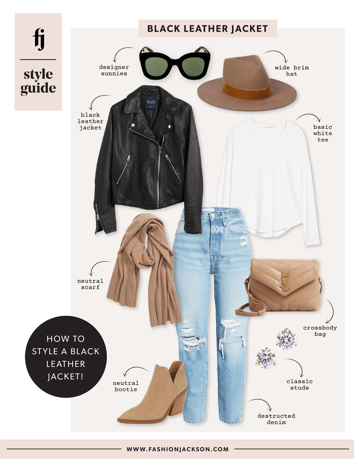 How to Style a Leather Jacket, Style Guide: Easy Everyday Outfits | Fashion Jackson - How to Style a Leather Jacket, Style Guide: Easy Everyday Outfits | Fashion Jackson -   19 style Guides winter ideas