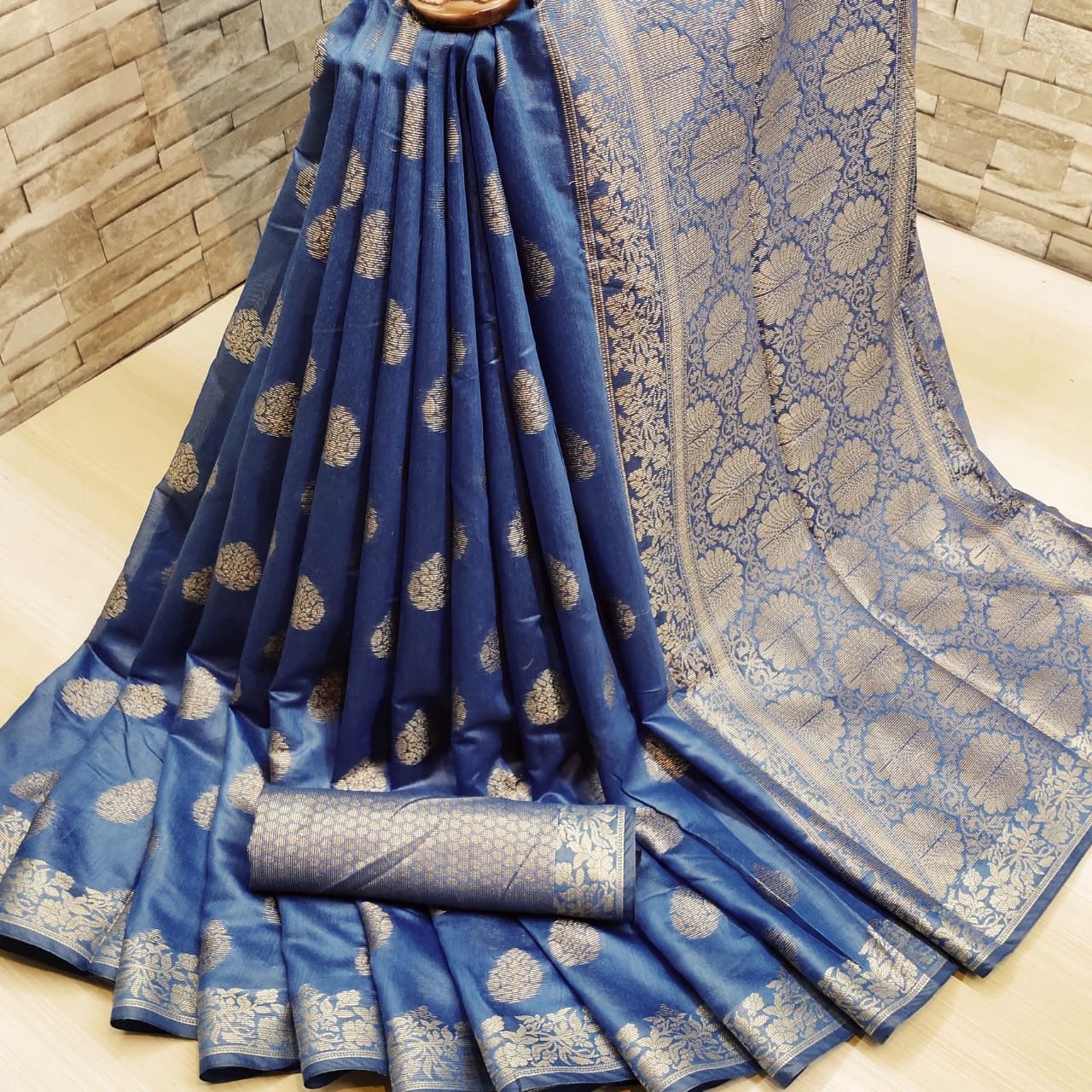 Blue color soft cotton jequared weaving butta saree for women | Etsy - Blue color soft cotton jequared weaving butta saree for women | Etsy -   19 style Women indian ideas