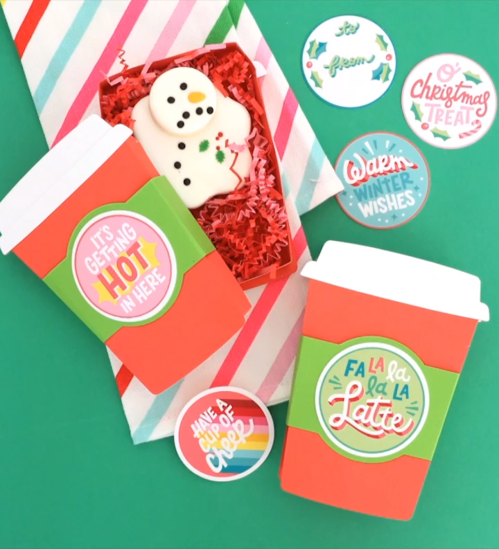 Coffee Cup Gift Box - Coffee Cup Gift Box -   20 diy Box for cookies ideas