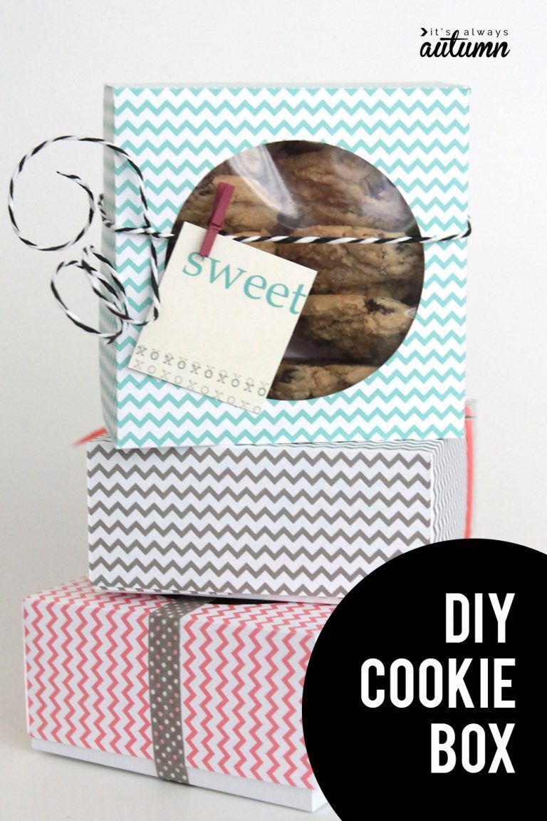 easy DIY folded paper cookie & treat gift box tutorial - It's Always Autumn - easy DIY folded paper cookie & treat gift box tutorial - It's Always Autumn -   20 diy Box for cookies ideas