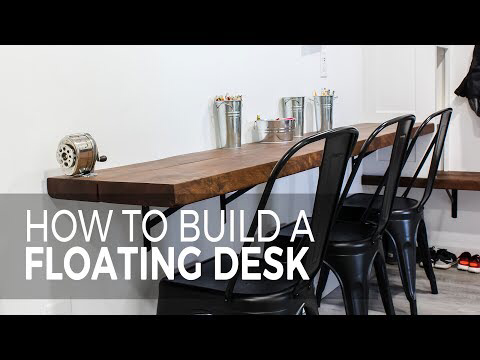 How to build a floating desk - How to build a floating desk -   22 diy Table wall ideas