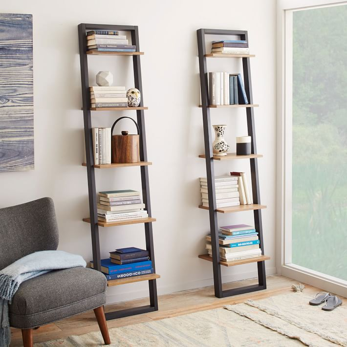 Ladder Bookshelf - Narrow (Sand/Stone) - Ladder Bookshelf - Narrow (Sand/Stone) -   24 diy Bookshelf corner ideas