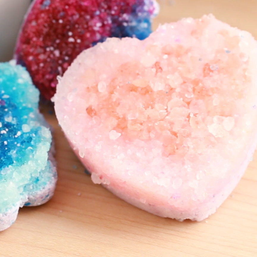 Nifty - These geode bath bombs are ~almost~ too pretty to... - Nifty - These geode bath bombs are ~almost~ too pretty to... -   24 diy Videos bath bombs ideas