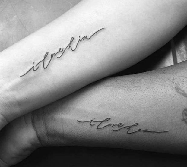 10 Quote Tattoos For Couples Who Totally Complete Each Other - 10 Quote Tattoos For Couples Who Totally Complete Each Other -   10 fitness Couples tattoos ideas