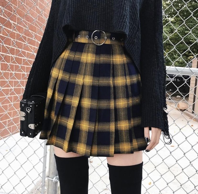 Maxwell plaid pleated skirt - Maxwell plaid pleated skirt -   10 style Grunge aesthetic ideas