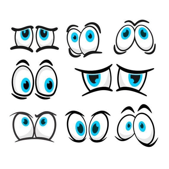 Cartoon Eyes Cuttable Design PNG DXF SVG & eps File Silhouette | Etsy - Cartoon Eyes Cuttable Design PNG DXF SVG & eps File Silhouette | Etsy -   beauty Eyes cartoon