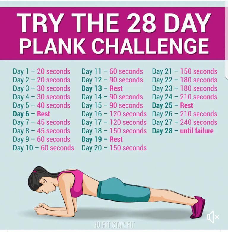 28 day plank challenge for February - 28 day plank challenge for February -   15 fitness Challenge with friends ideas
