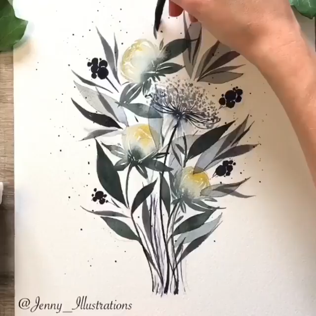 Watercolor flowers - Watercolor flowers -   16 beauty Drawings of flowers ideas