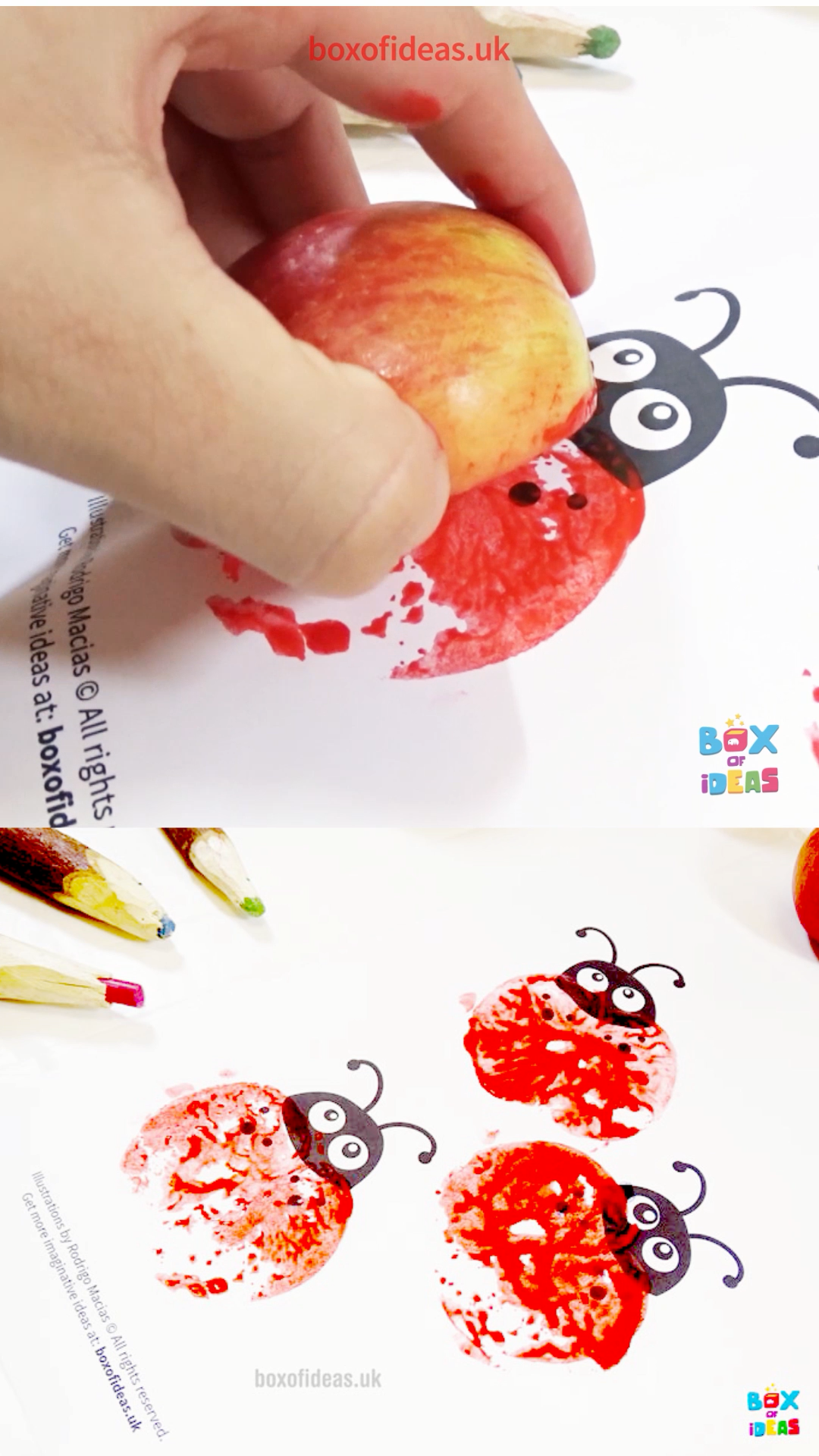 Easy Apple Stamping Craft for Preschool Kids and Toddlers with Bugs and Nature Themed Templates - Easy Apple Stamping Craft for Preschool Kids and Toddlers with Bugs and Nature Themed Templates -   16 beauty Flowers butterflies ideas