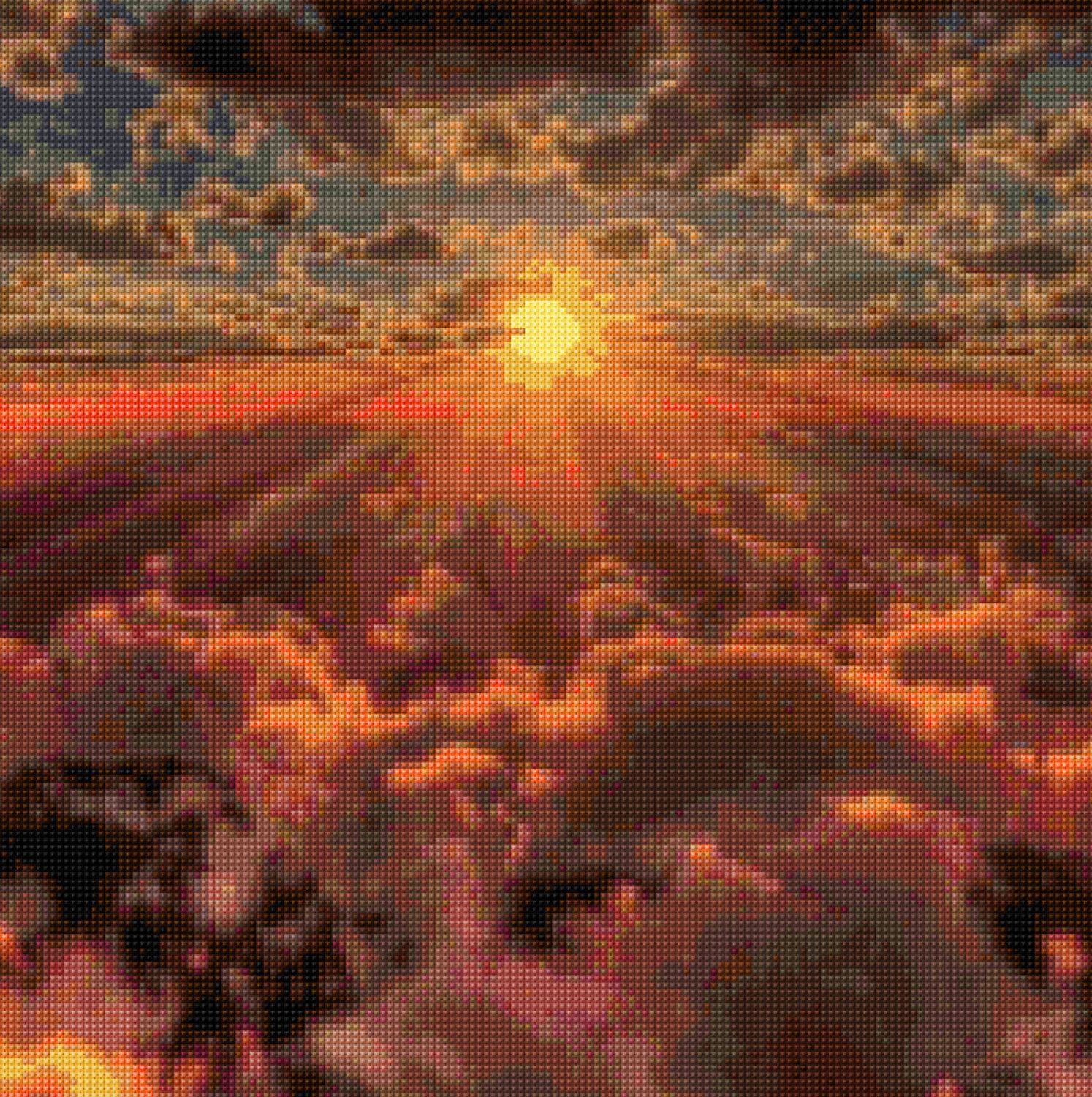 Sunset in the Clouds Cross Stitch pattern PDF - Instant Download - Sunset in the Clouds Cross Stitch pattern PDF - Instant Download -   16 beauty Pictures of heaven ideas