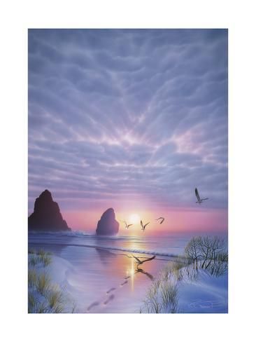 Giclee Print: Radiant Seashore by Kirk Reinert : 24x18in - Giclee Print: Radiant Seashore by Kirk Reinert : 24x18in -   16 beauty Pictures of heaven ideas