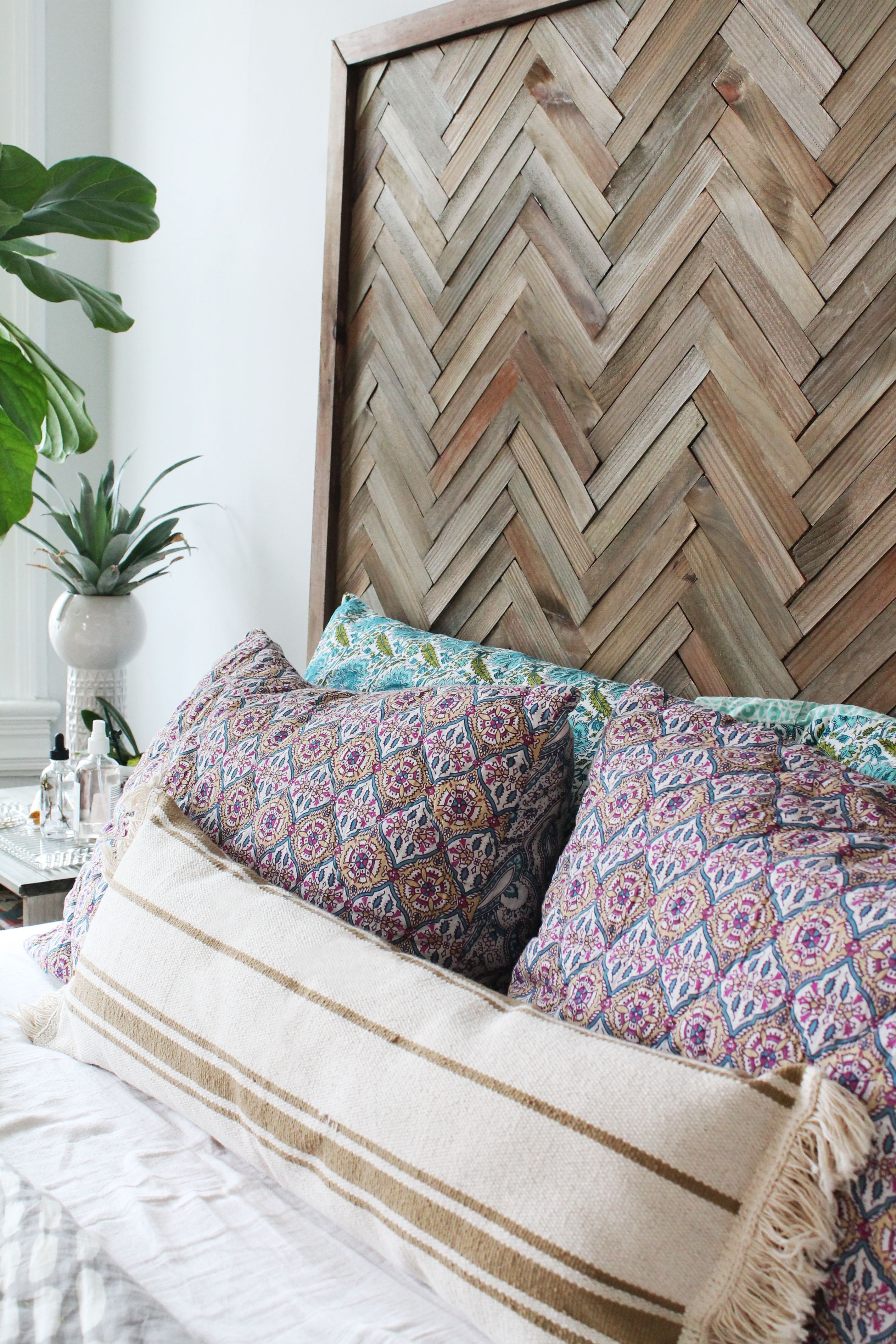 DIY Herringbone Headboard With Wood Shims | eHow.com - DIY Herringbone Headboard With Wood Shims | eHow.com -   16 diy Headboard herringbone ideas