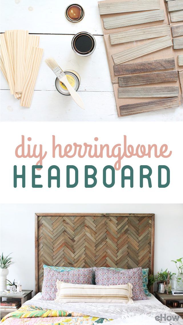 DIY Herringbone Headboard With Wood Shims | eHow.com - DIY Herringbone Headboard With Wood Shims | eHow.com -   16 diy Headboard herringbone ideas