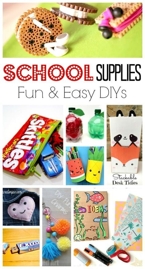 16 diy School Supplies stationery ideas