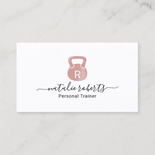 Fitness Personal Trainer Pink Kettlebell Logo Business Card - Fitness Personal Trainer Pink Kettlebell Logo Business Card -   16 fitness Logo cute ideas