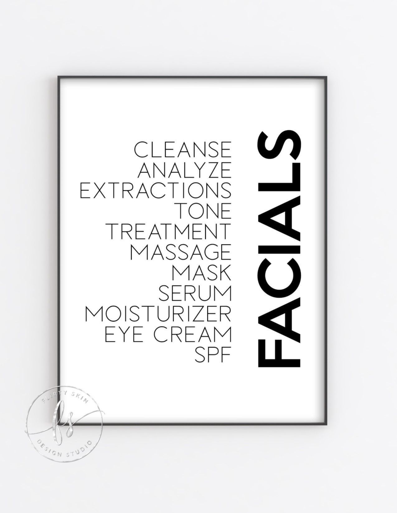 Facials  Spa Decor  Spa Quote  Esthetician Decor  Beauty | Etsy - Facials  Spa Decor  Spa Quote  Esthetician Decor  Beauty | Etsy -   17 beauty Poster spa ideas