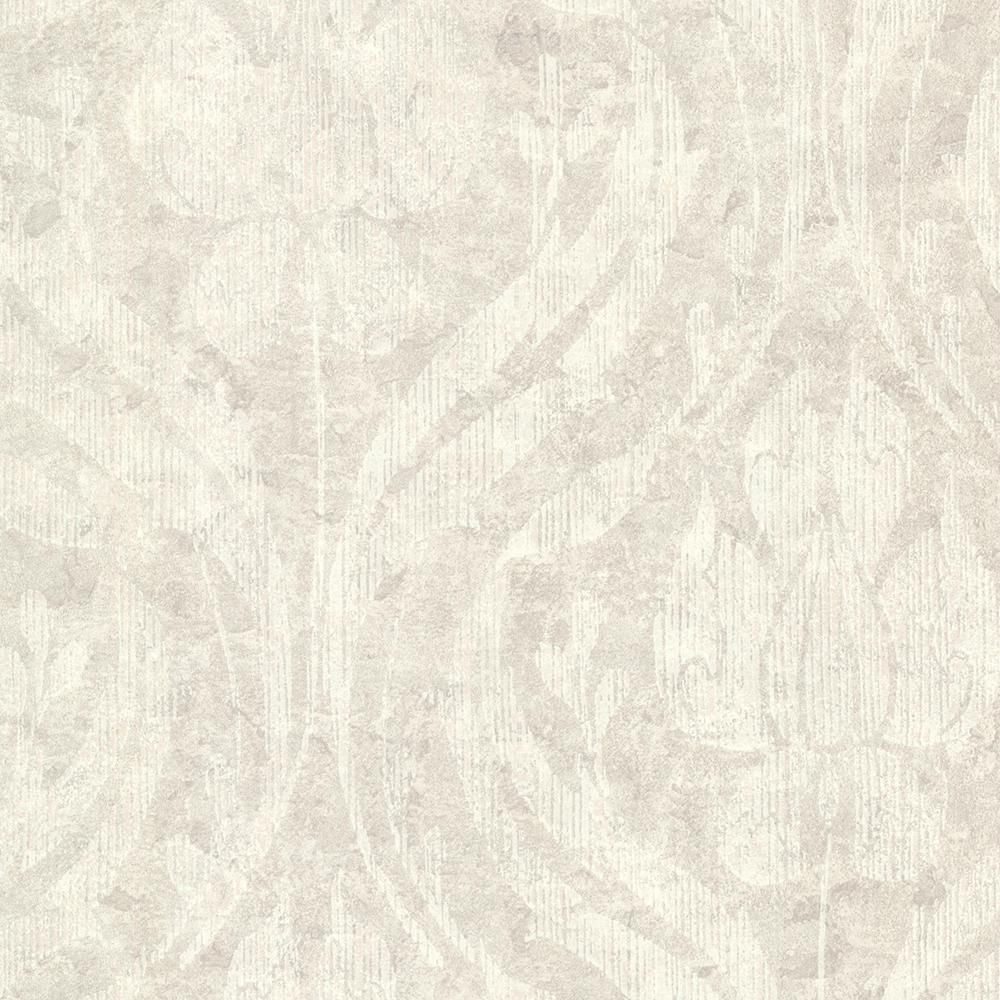 Kenneth James Carrara Light Grey Textured Damask Strippable Wallpaper Covers 56.4 sq. ft. - Kenneth James Carrara Light Grey Textured Damask Strippable Wallpaper Covers 56.4 sq. ft. -   17 beauty Wallpaper texture ideas
