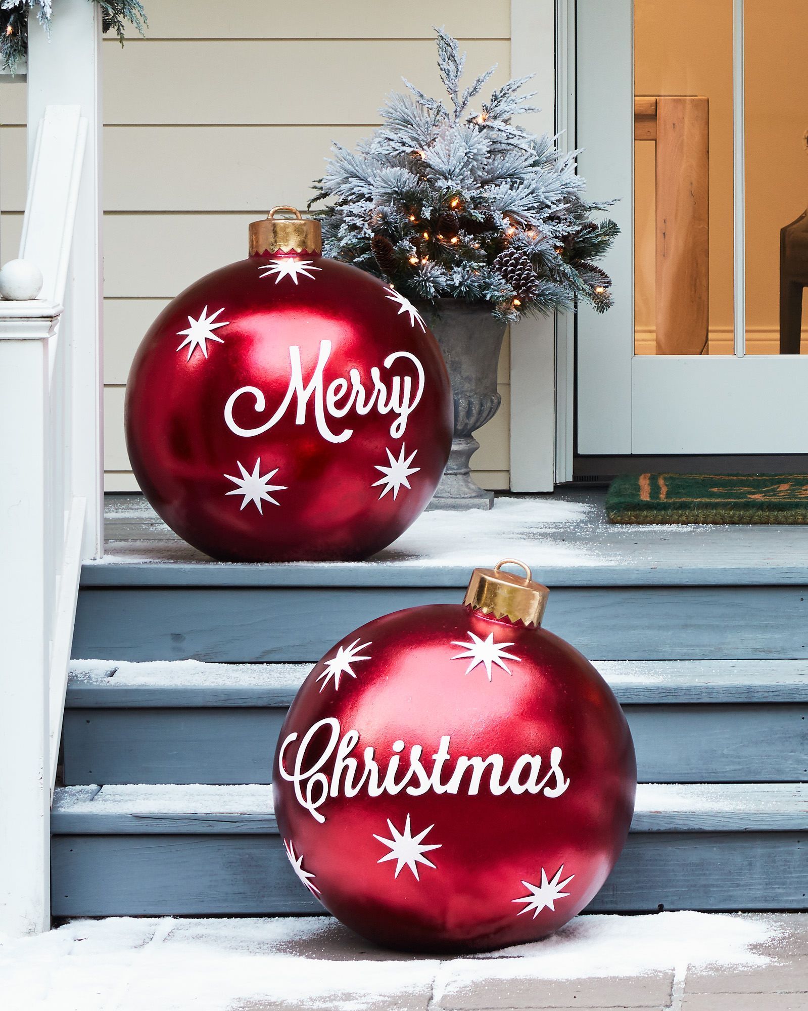 Outdoor Merry Christmas Ornaments | Balsam Hill - Outdoor Merry Christmas Ornaments | Balsam Hill -   17 diy Christmas Decorations for outside ideas
