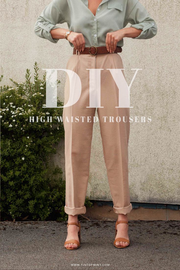 DIY In?s High Waisted Trousers Tutorial - tintofmintPATTERNS - DIY In?s High Waisted Trousers Tutorial - tintofmintPATTERNS -   17 diy Clothes making ideas