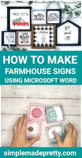 How To Make Farmhouse Signs Using Microsoft Word - How To Make Farmhouse Signs Using Microsoft Word -   17 diy Dollar Tree lantern ideas
