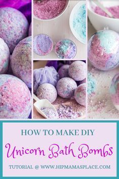 Unicorn Bath Bombs DIY - Unicorn Bath Bombs DIY -   17 diy Food projects ideas