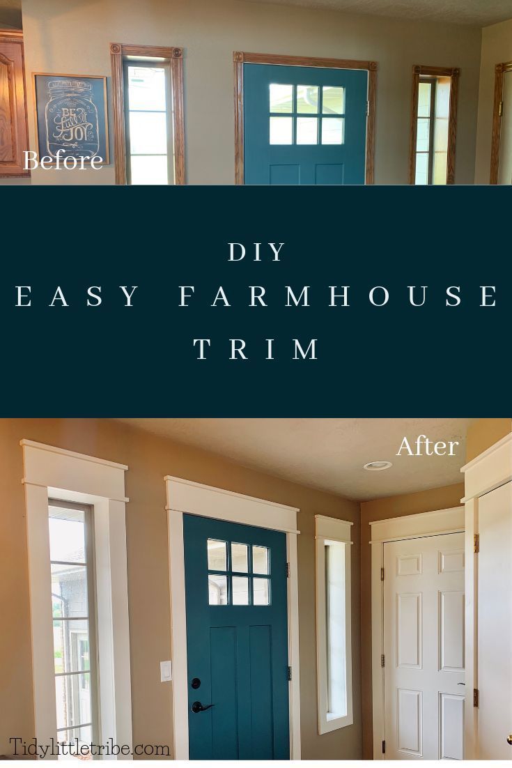 DIY Easy Farmhouse Trim - DIY Easy Farmhouse Trim -   17 diy House updates ideas