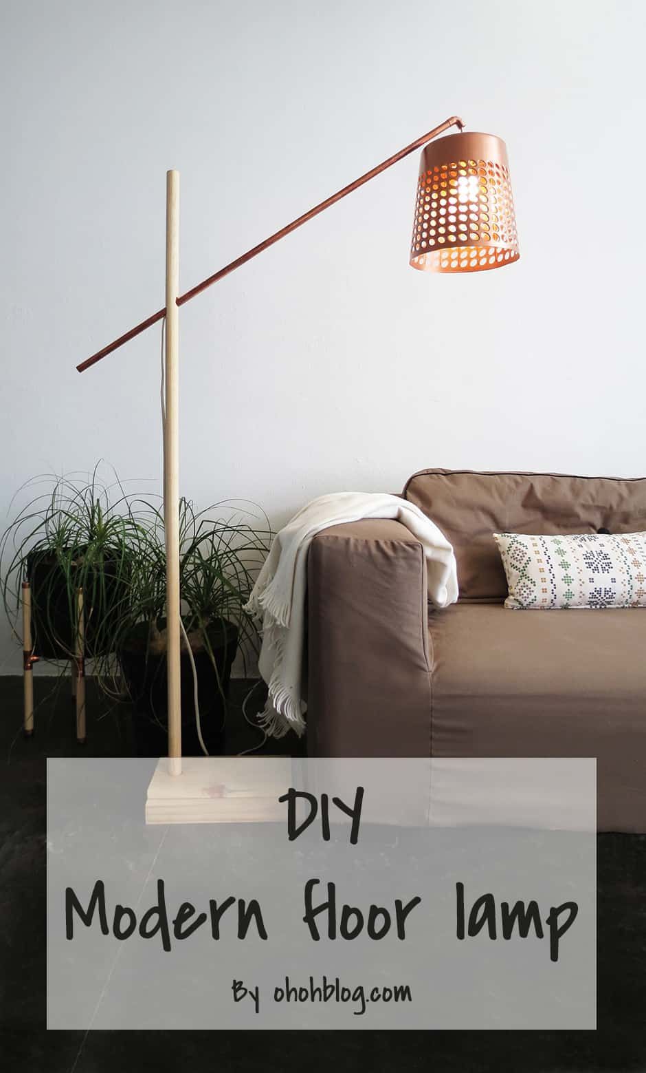 DIY floor lamp - Ohoh deco - DIY floor lamp - Ohoh deco -   17 diy Lamp living room ideas