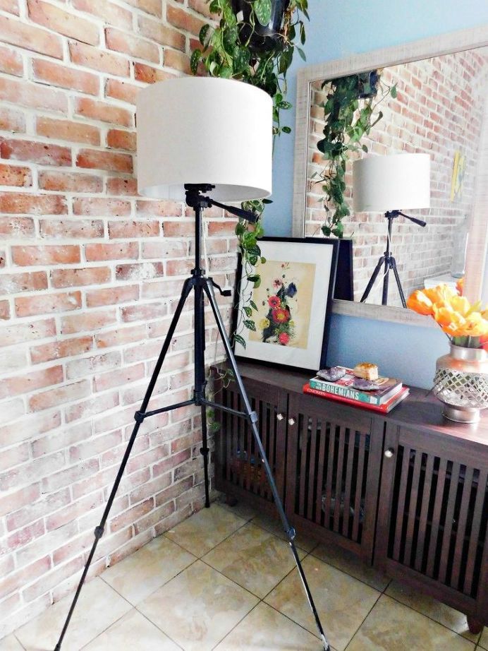 DIY Adjustable Floor or Table Tripod Lamp - DIY Adjustable Floor or Table Tripod Lamp -   17 diy Lamp living room ideas