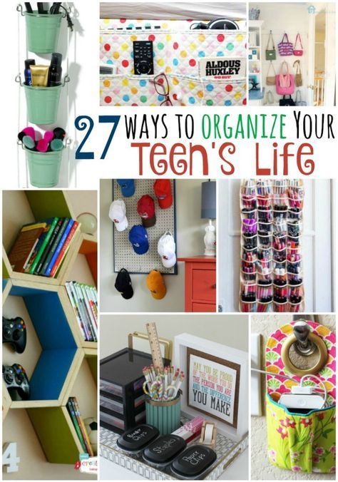 27 Ways to Organize Your Teen's Life - 27 Ways to Organize Your Teen's Life -   17 diy Organization for teens ideas