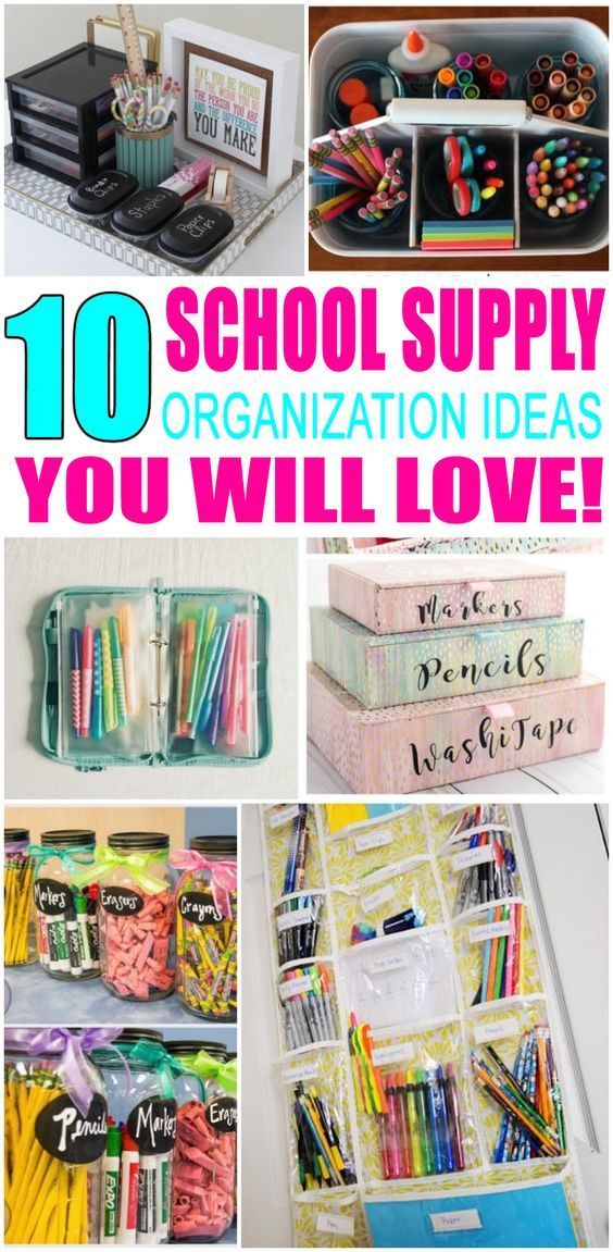 School Supplies Organization - School Supplies Organization -   17 diy Organization for teens ideas