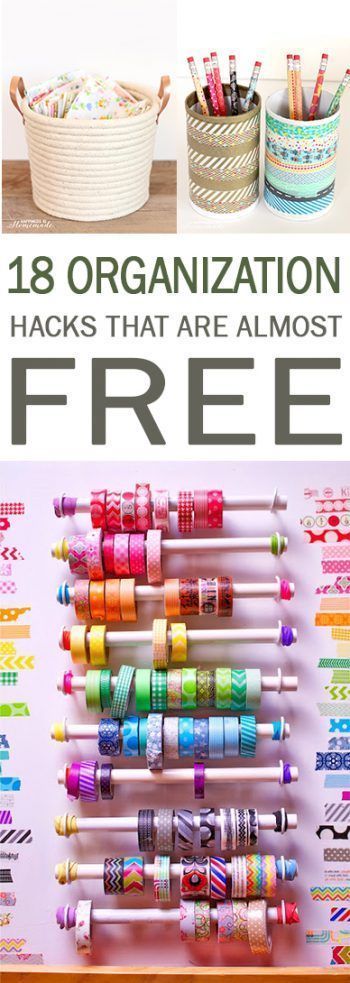 18 Organization Hacks That are Almost Free | 101 Days of Organization - 18 Organization Hacks That are Almost Free | 101 Days of Organization -   17 diy Organization for teens ideas