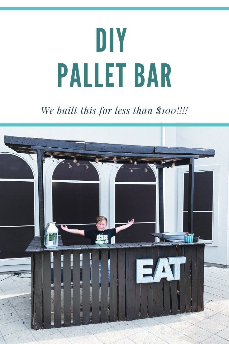 DIY Pallet Bar for under $100 - All My Good Things - DIY Pallet Bar for under $100 - All My Good Things -   17 diy Outdoor bar ideas