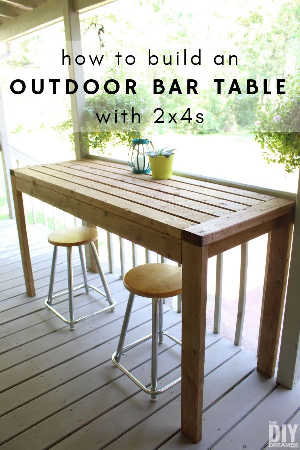 How to Build a 2x4 Outdoor Bar Table - How to Build a 2x4 Outdoor Bar Table -   17 diy Outdoor bar ideas