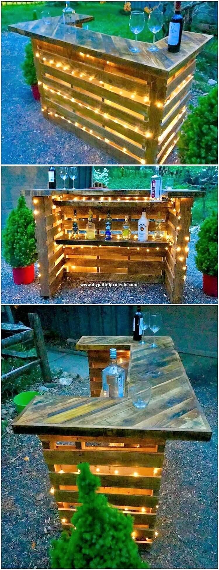 45+ Eco-friendly DIY Pallet Ideas for Your Home - 45+ Eco-friendly DIY Pallet Ideas for Your Home -   17 diy Outdoor bar ideas