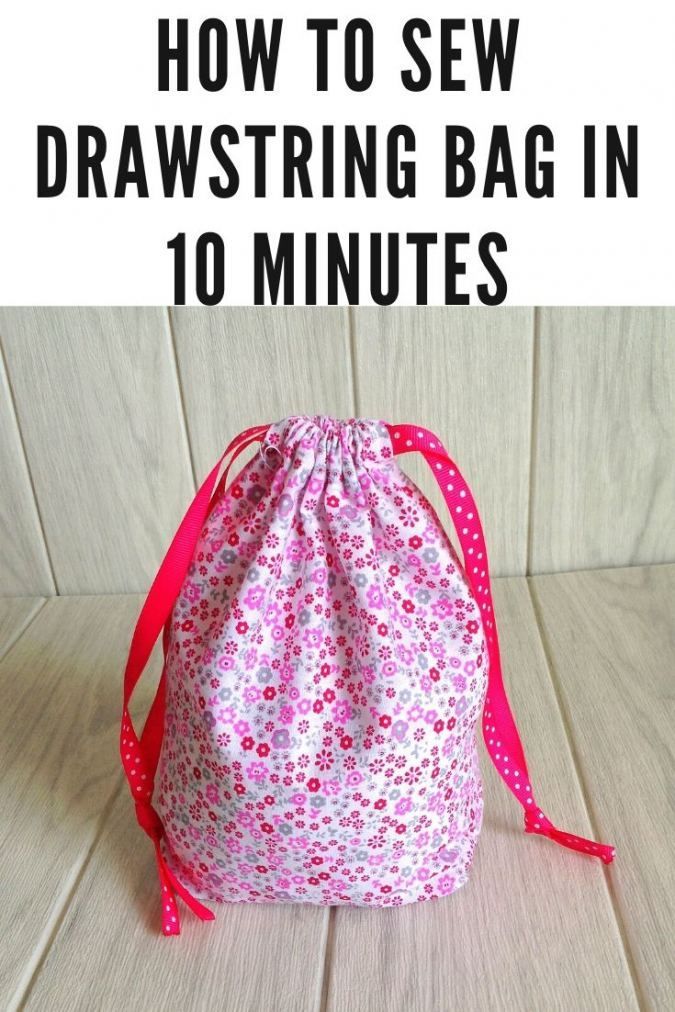 How to Sew a Drawstring Bag ( Easy Sewing Project) - How to Sew a Drawstring Bag ( Easy Sewing Project) -   diy Projects tutorials