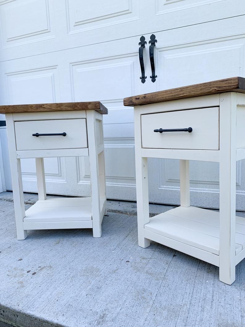 Chelsea Farmhouse Nightstand - End Table w/ Drawer - Rustic Nightstand End Table w/ Drawer- Bedroom Table - Chelsea Farmhouse Nightstand - End Table w/ Drawer - Rustic Nightstand End Table w/ Drawer- Bedroom Table -   17 diy Table with drawers ideas