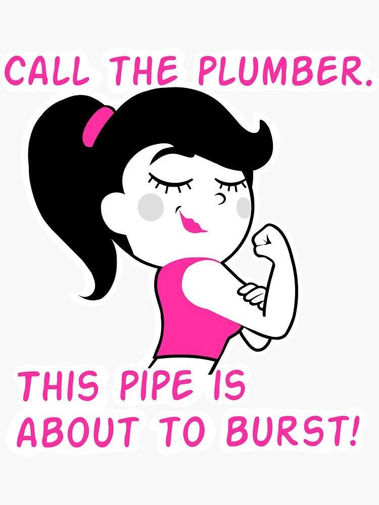'This pipe is about to burst/ girl with biceps' Sticker by Tim Addison - 'This pipe is about to burst/ girl with biceps' Sticker by Tim Addison -   17 fitness Humor funny ideas