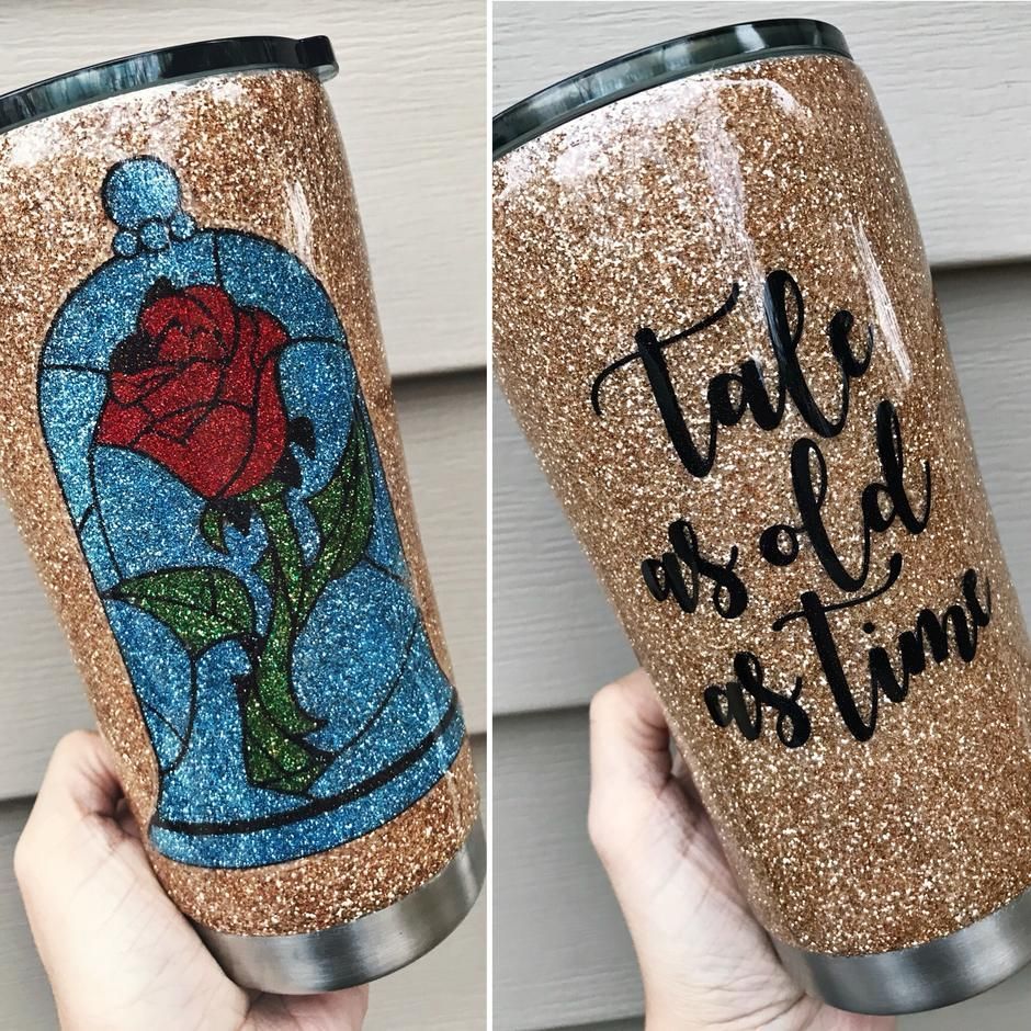 Beauty and the beast / Enchanted rose - Stainless Steel travel mug - Beauty and the beast / Enchanted rose - Stainless Steel travel mug -   18 beauty And The Beast gifts ideas