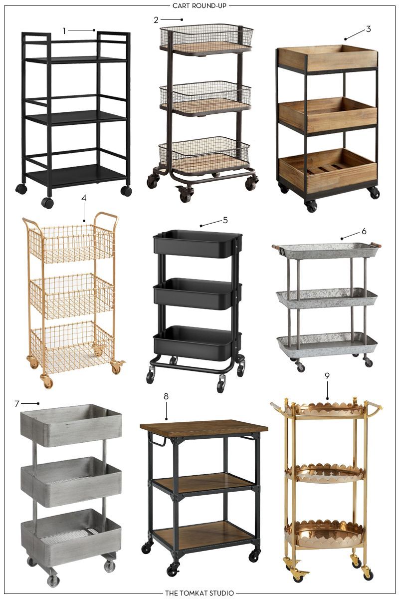Our 9 Favorite Carts that Aren't Bar Carts | The TomKat Studio Blog - Our 9 Favorite Carts that Aren't Bar Carts | The TomKat Studio Blog -   18 beauty Room storage ideas