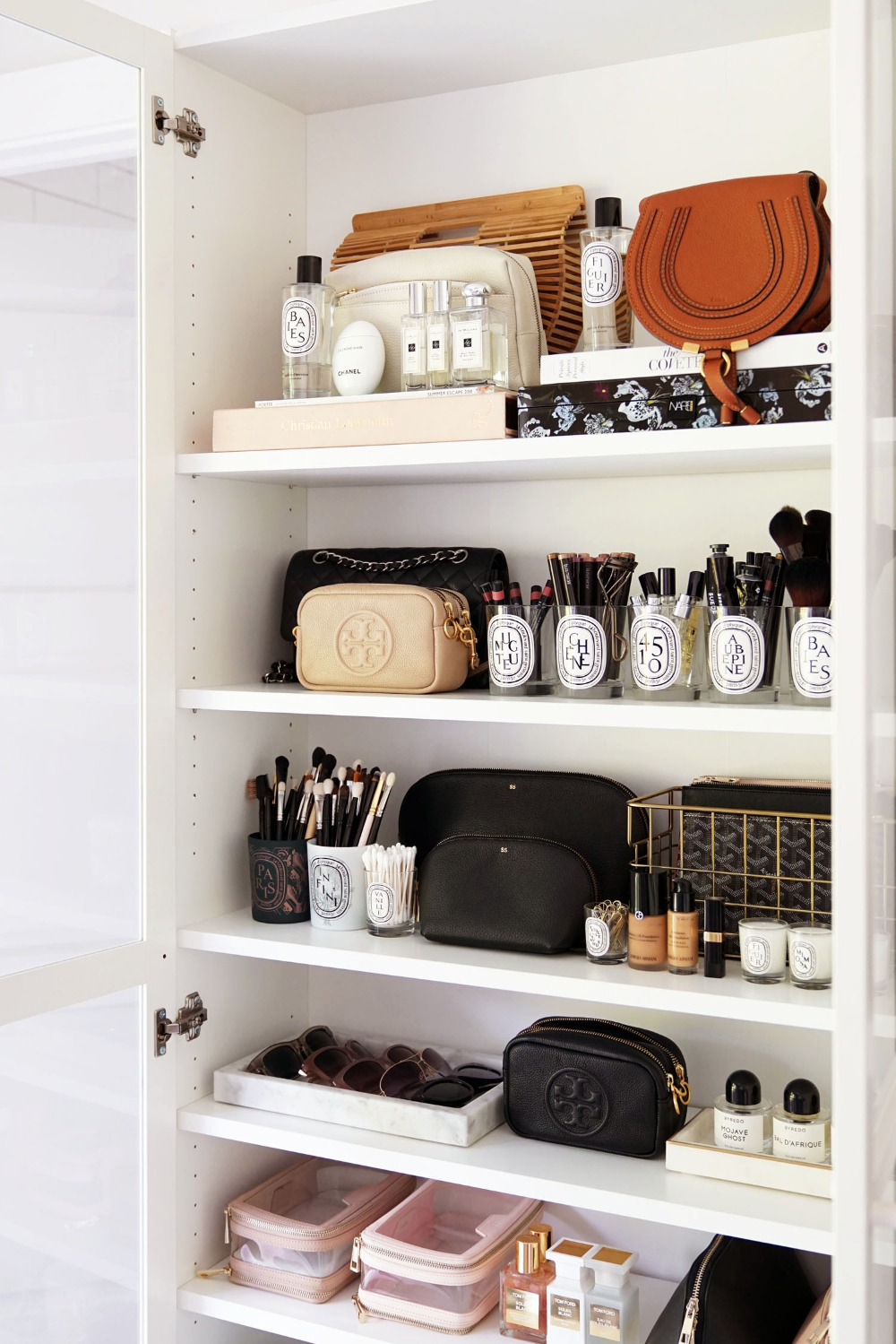 Cleaning FAQs: Recycling Diptyque Jars, Favorite Brush Cleansers + Clear Bag Care - The Beauty Look Book - Cleaning FAQs: Recycling Diptyque Jars, Favorite Brush Cleansers + Clear Bag Care - The Beauty Look Book -   18 beauty Room storage ideas
