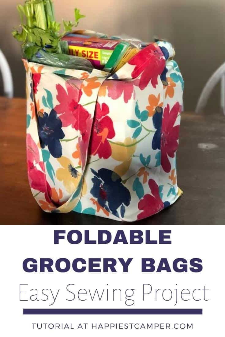 DIY Foldable Reusable Grocery Bags - DIY Foldable Reusable Grocery Bags -   18 diy Bag simple ideas