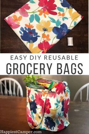DIY Foldable Reusable Grocery Bags - DIY Foldable Reusable Grocery Bags -   18 diy Bag simple ideas