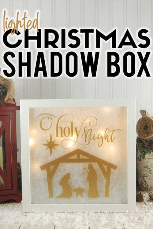Lighted Christmas Shadow Box - Burton Avenue - Lighted Christmas Shadow Box - Burton Avenue -   18 diy Box christmas ideas