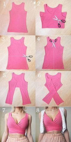 3 Easy AF Ways to Make a Crop Top With Stuff You Already Have - 3 Easy AF Ways to Make a Crop Top With Stuff You Already Have -   18 diy Clothes for teens ideas