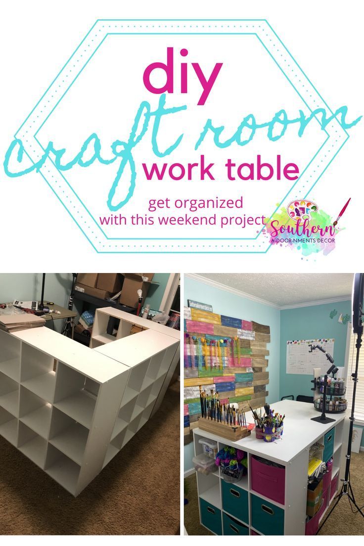 DIY Craft Table with Storage - DIY Craft Table with Storage -   18 diy Crafts desk ideas