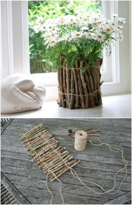 25 Cheap And Easy DIY Home And Garden Projects Using Sticks And Twigs - 25 Cheap And Easy DIY Home And Garden Projects Using Sticks And Twigs -   18 diy Dco facile ideas