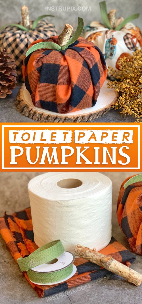 Toilet Paper Pumpkins (Cheap & Easy Fall Decor!) - Toilet Paper Pumpkins (Cheap & Easy Fall Decor!) -   18 diy Decorations cheap ideas