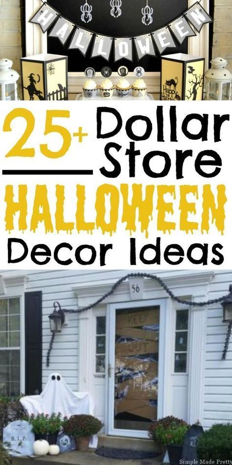 25+ Halloween Decor Ideas from the Dollar Store - 25+ Halloween Decor Ideas from the Dollar Store -   18 diy Decorations cheap ideas
