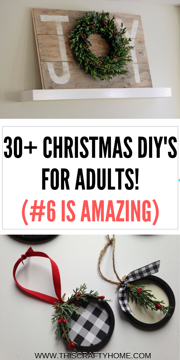 Christmas crafts for adults (farmhouse decor and more!) - Christmas crafts for adults (farmhouse decor and more!) -   18 diy Decorations cheap ideas