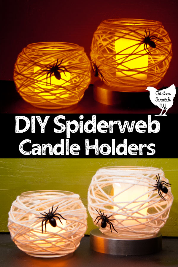 Spiderweb Halloween Candle Holder - Spiderweb Halloween Candle Holder -   18 diy Decorations cheap ideas